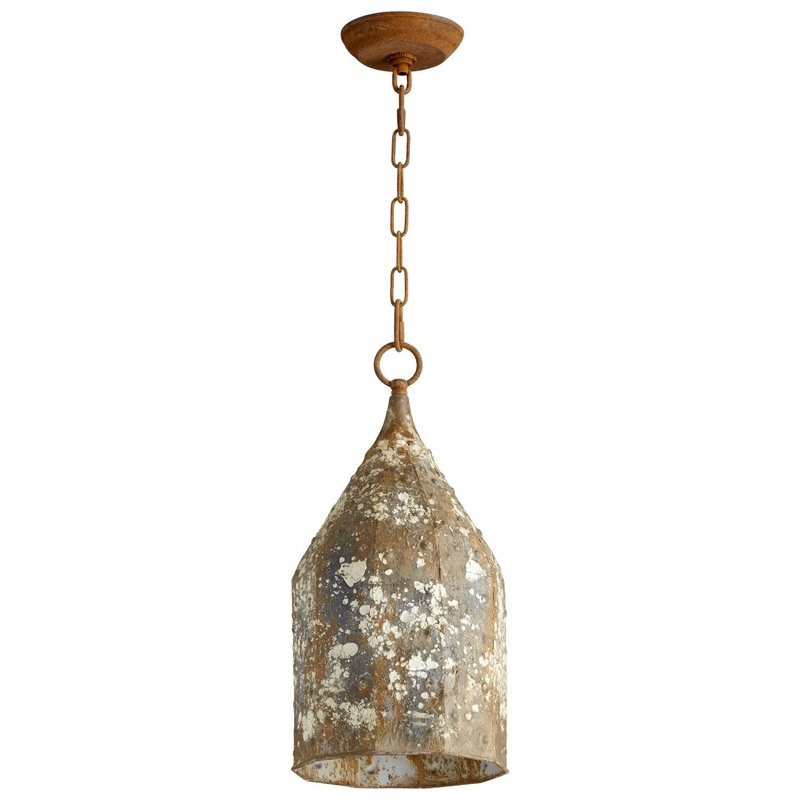 Collier One Light Pendant in Rustic