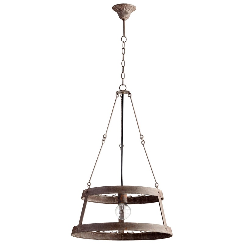 Double Winey One Light Chandelier in Rustic