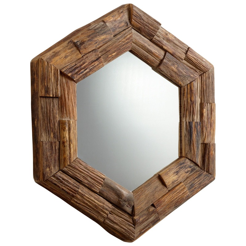 Frontier Mirror in Pecan