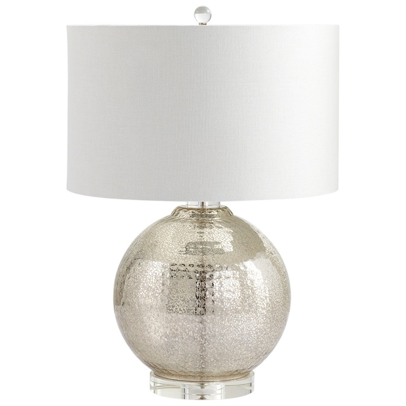 Hammered Reflections One Light Table Lamp in Mercury