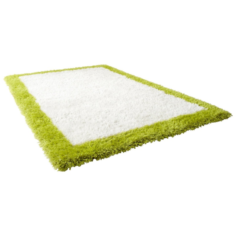 Kendal Rug in White/Lime Green