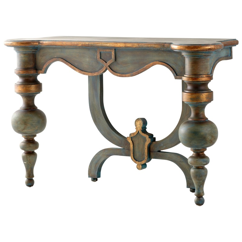 Lacroix Console Table in Antiquarian Blue