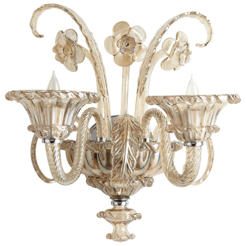 LaScala Two Light Wall Bracket in Chrome