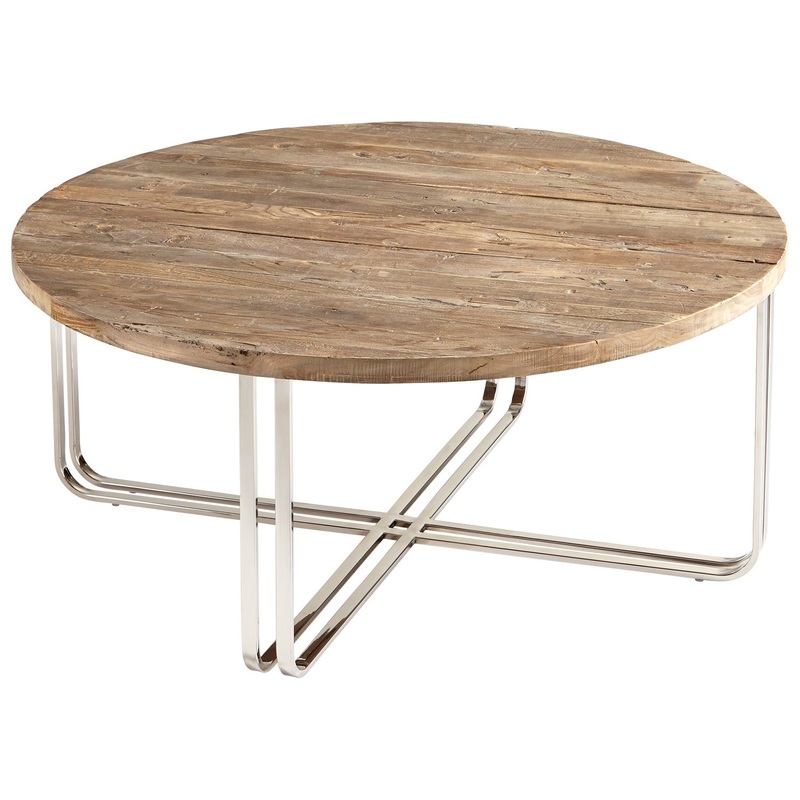 Montrose Coffee Table in Black Forest Grove And Chrome