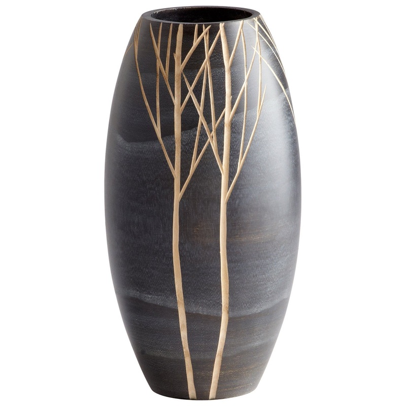 Onyx Winter Vase in Black