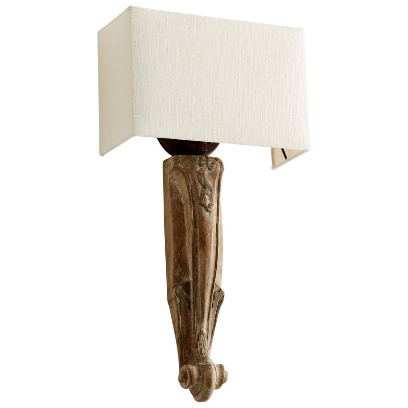 Serena One Light Wall Bracket in Limed Gracewood