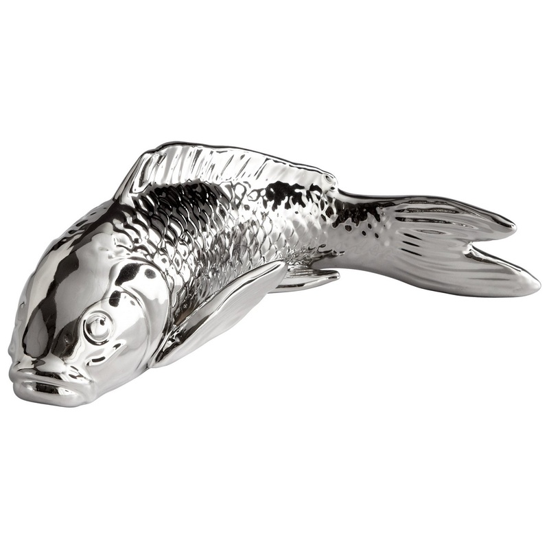 Swimmingly Sweet Sculpture in Chrome