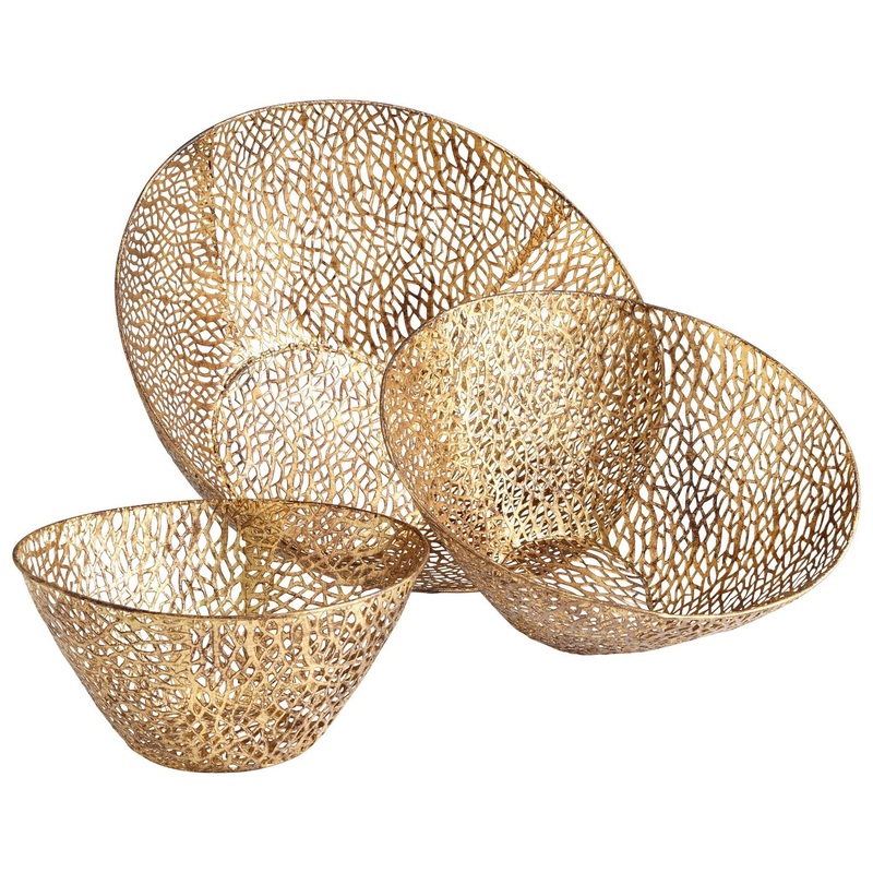 Sydne Bowl in Antique Gold