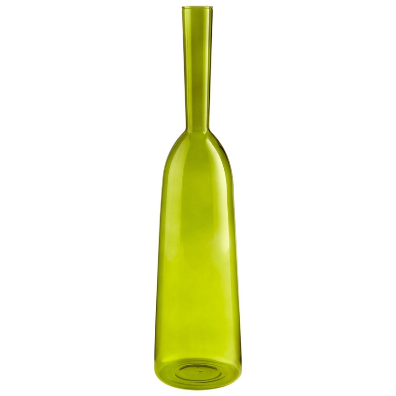 Tall Drink Of Water Vase in Green