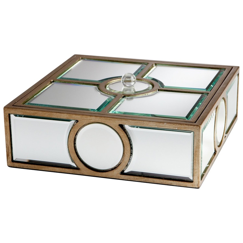 Through The Lens Container in Clear And Gold