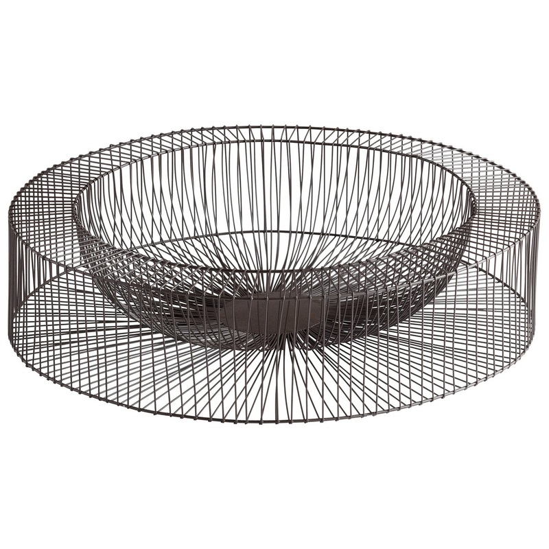 Wire Wheel Tray in Graphite