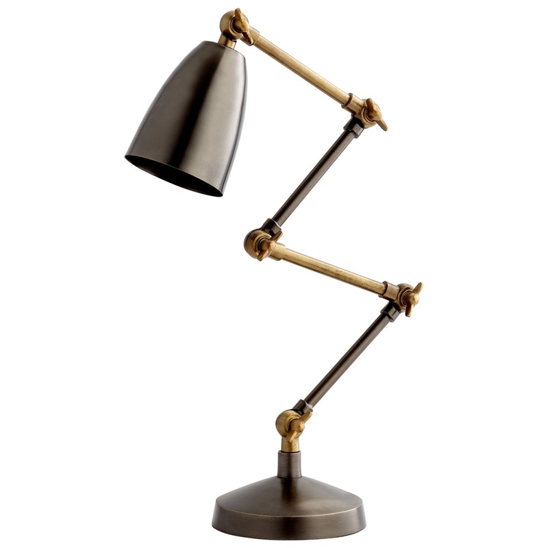 Angleton One Light Table Lamp in Bronze And Black