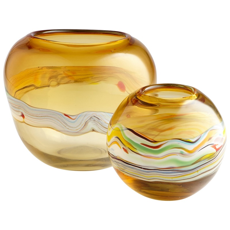 Bianca Vase in Amber