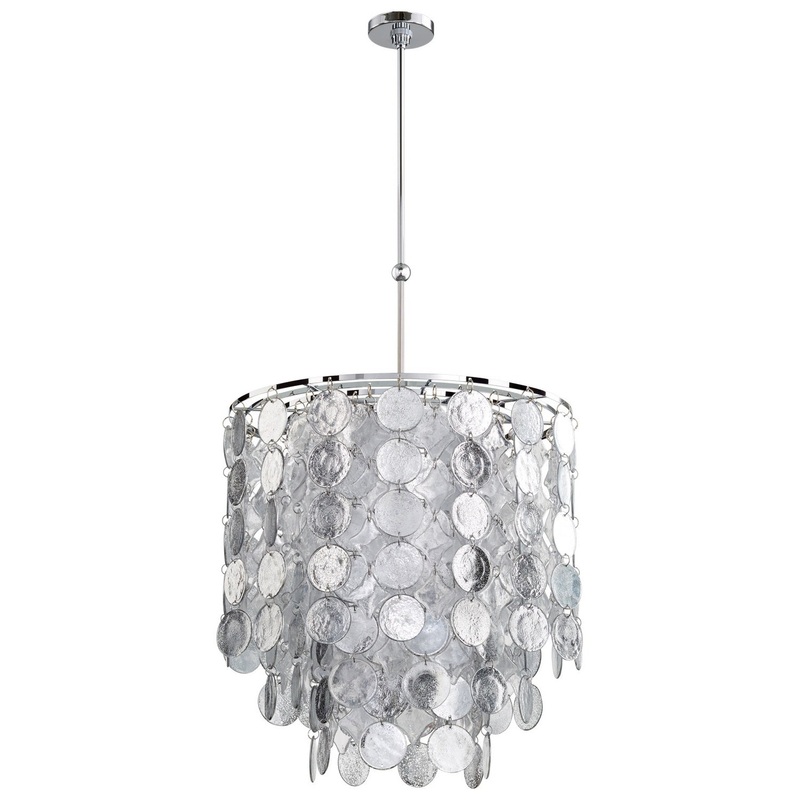 Carina Nine Light Pendant in Chrome