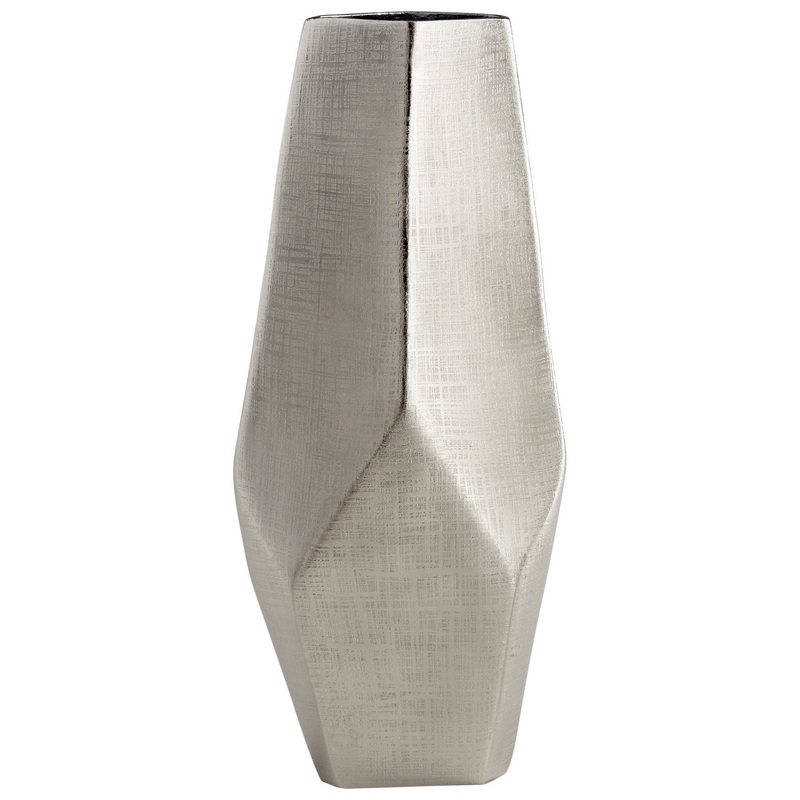 Celsus Vase in Textured Nickel