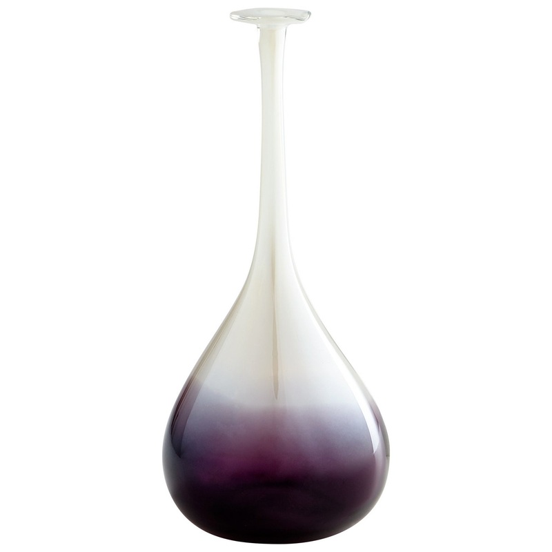 Curie Vase in Purple And Clear
