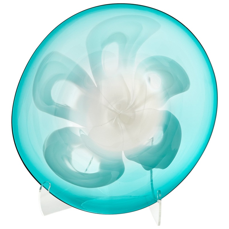 Flower Plate in Blue