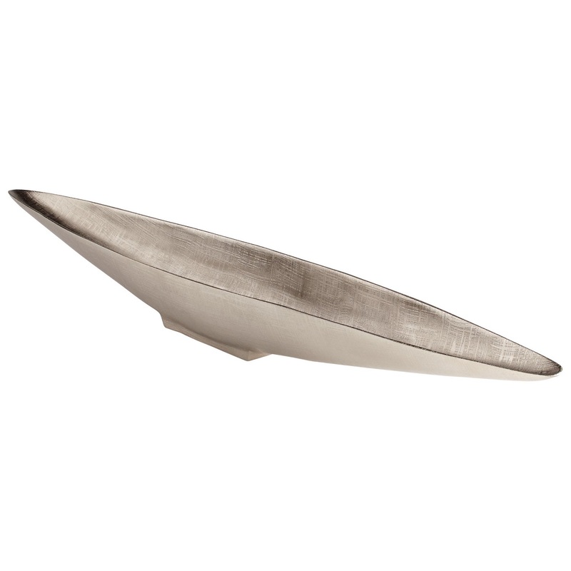 Gondola Tray in Textured Nickel