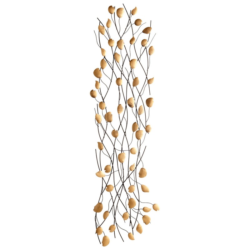 Guilded Vine Wall Decor in Gold