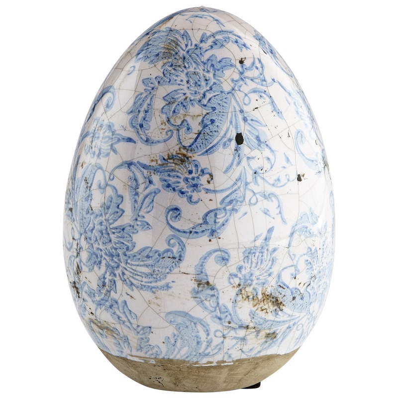 Hatch Sculpture in Blue And White