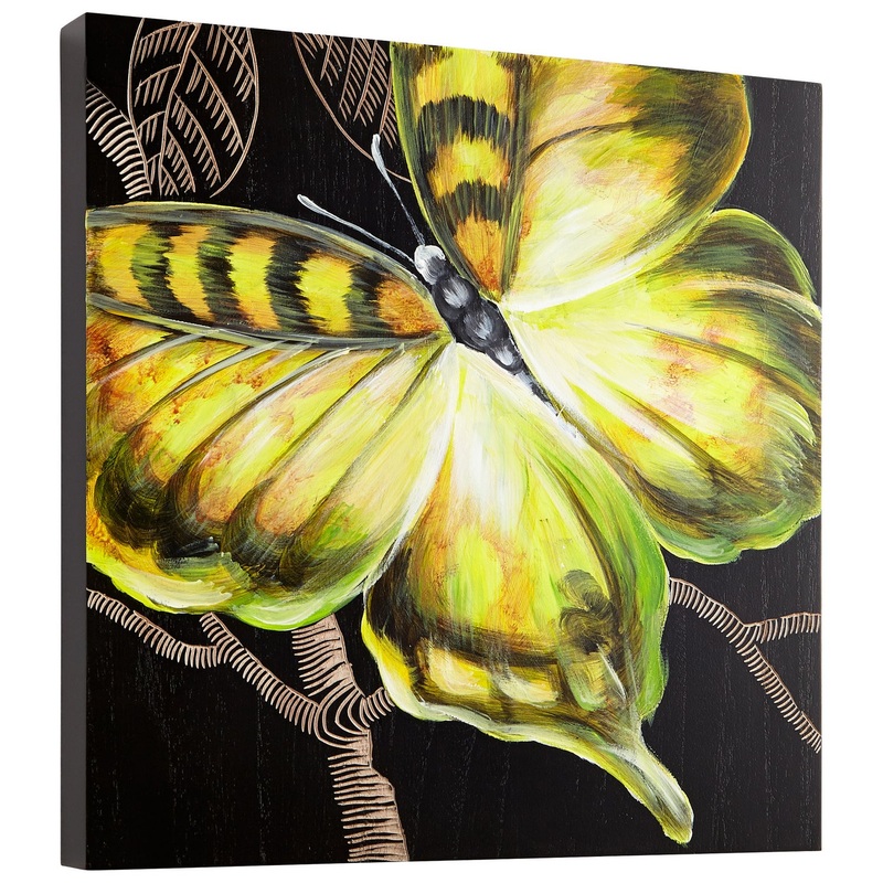 Mon Wall Art in Black / Green