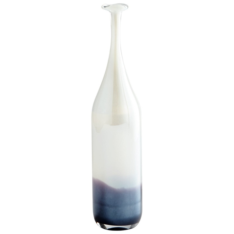 Nobel Vase in Purple And Clear