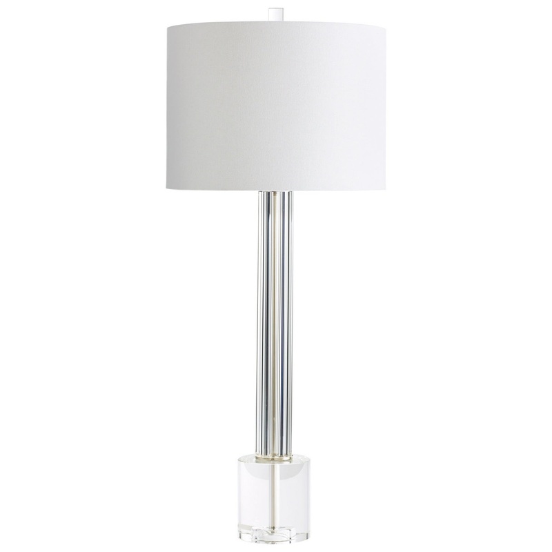 Quantom One Light Table Lamp in Clear