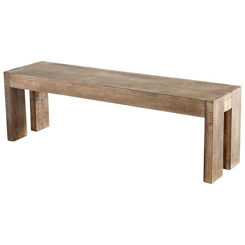 Segvoia Bench in Weathered Pine