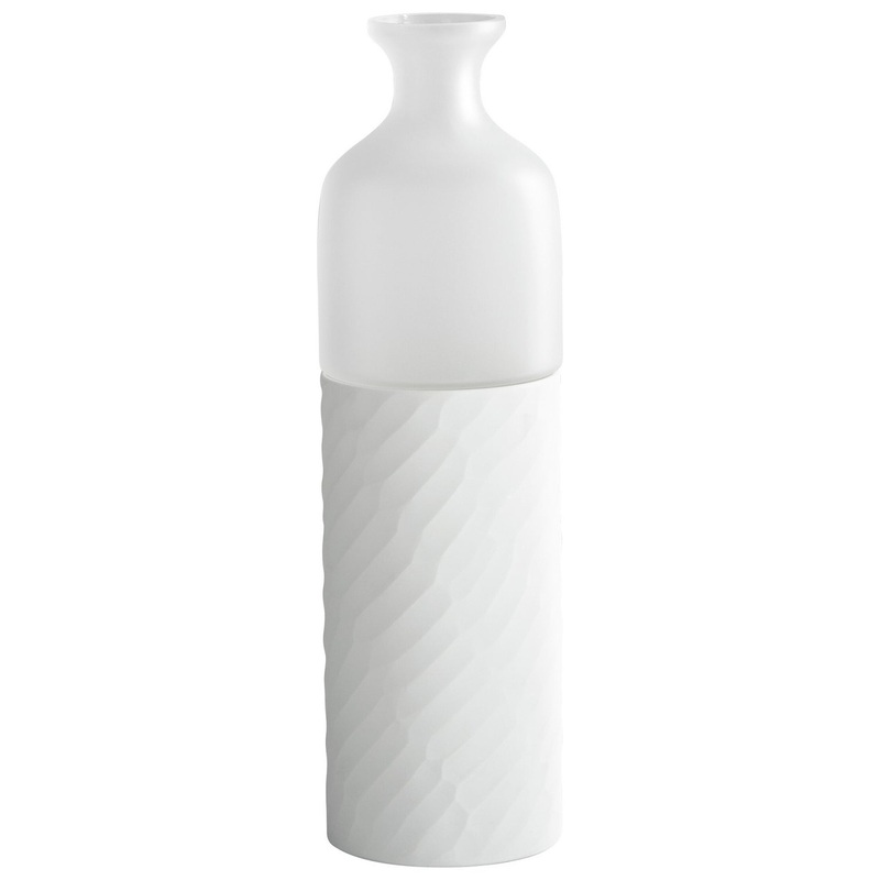 Sereno Vase in Clear And White