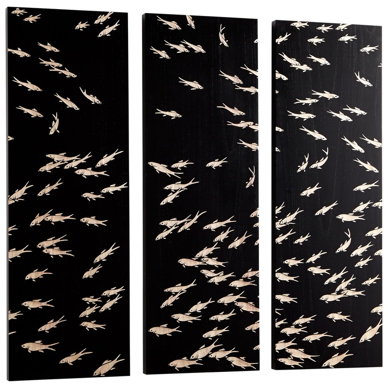 Tiburon Wall Art in Black