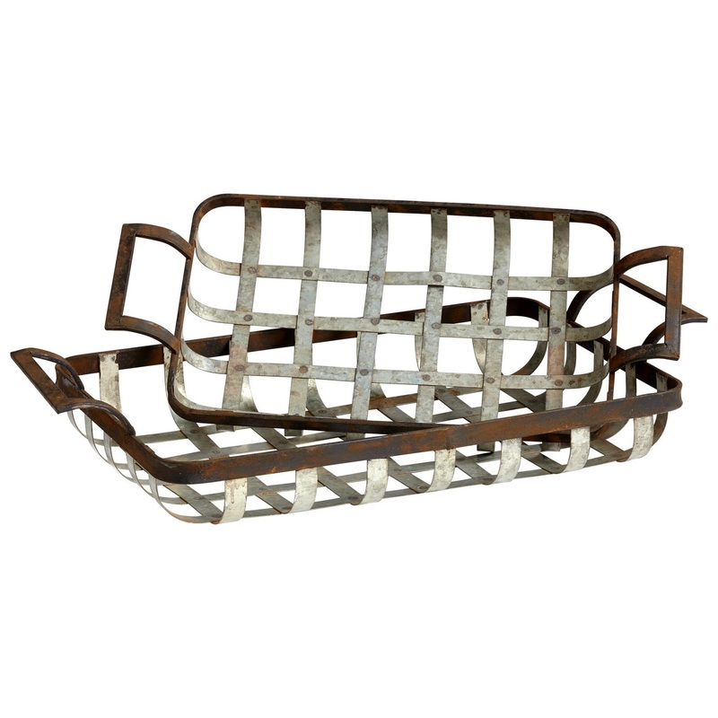 Waffle Trays in Rustic Ash