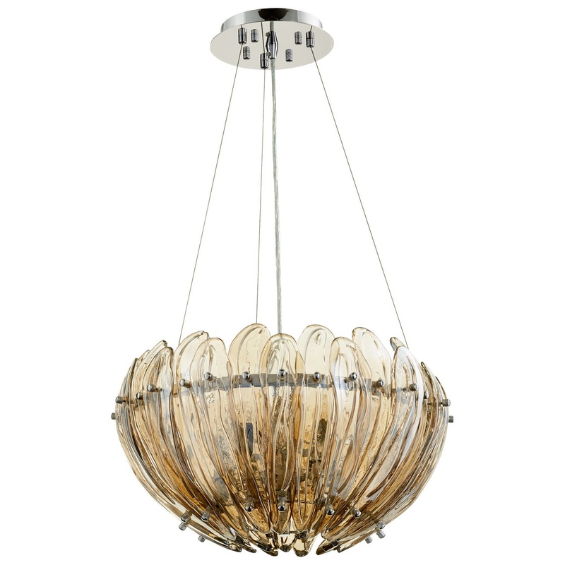 Aerie Five Light Pendant in Chrome