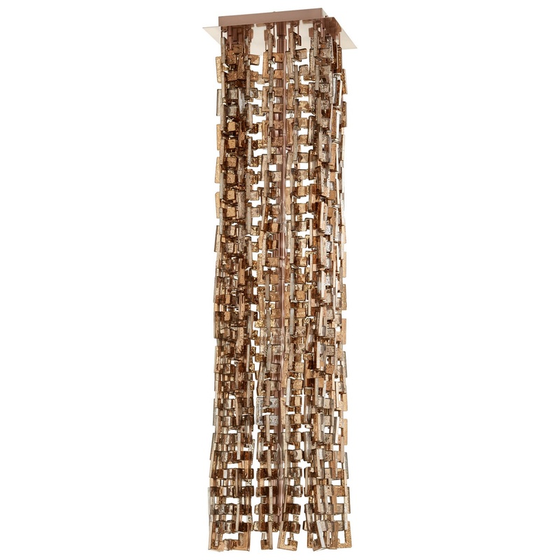 Athropolis Eight Light Pendant in Satin Copper