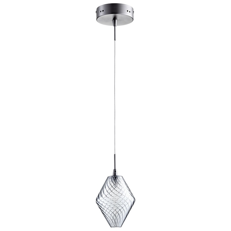 Beckett One Light Pendant in Satin Nickel