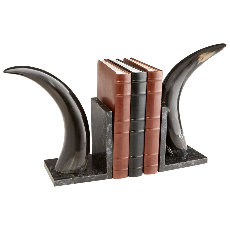 Bookends in Bone And Black