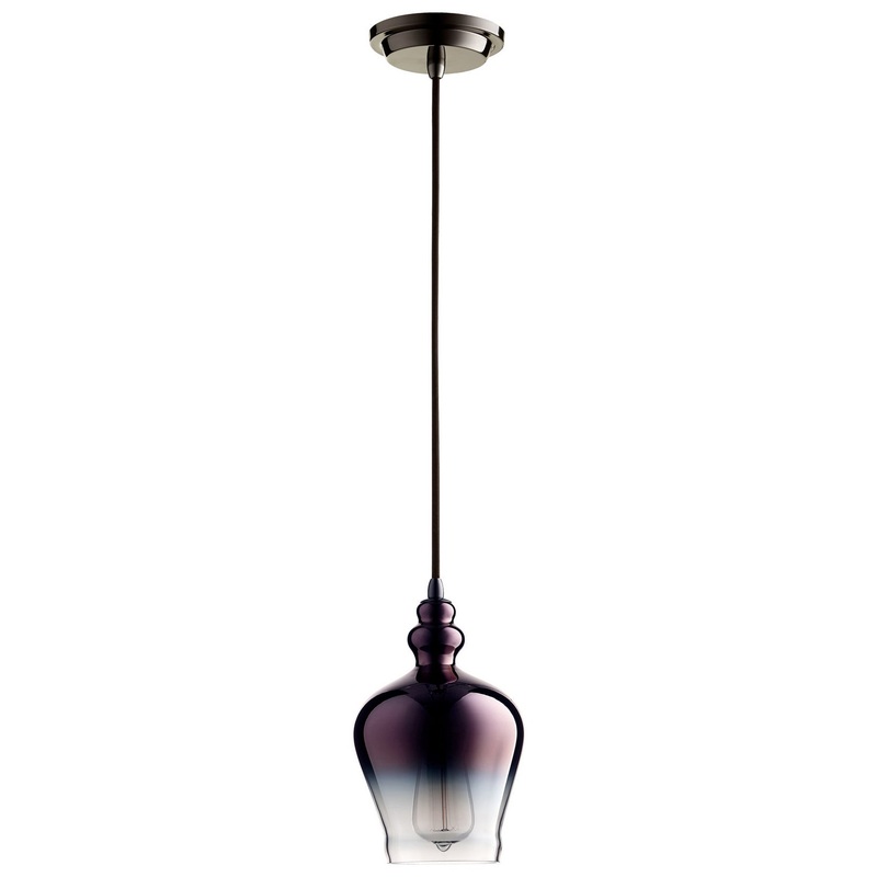 Calista One Light Pendant in Gunmetal