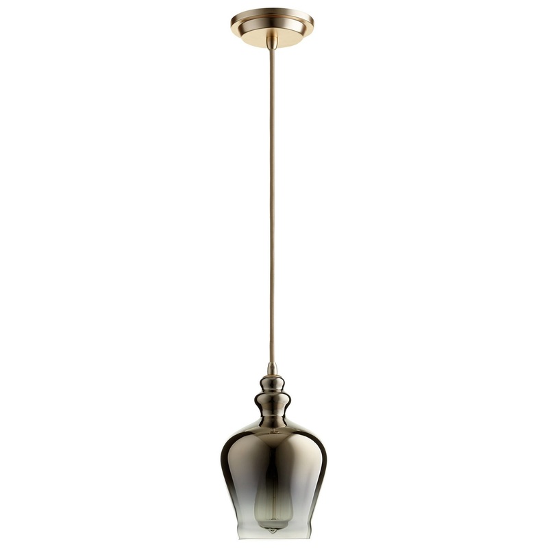 Calista One Light Pendant in Satin Gold