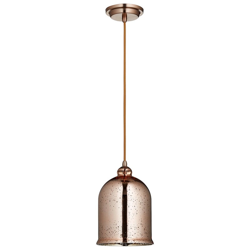 Celia One Light Pendant in Satin Copper