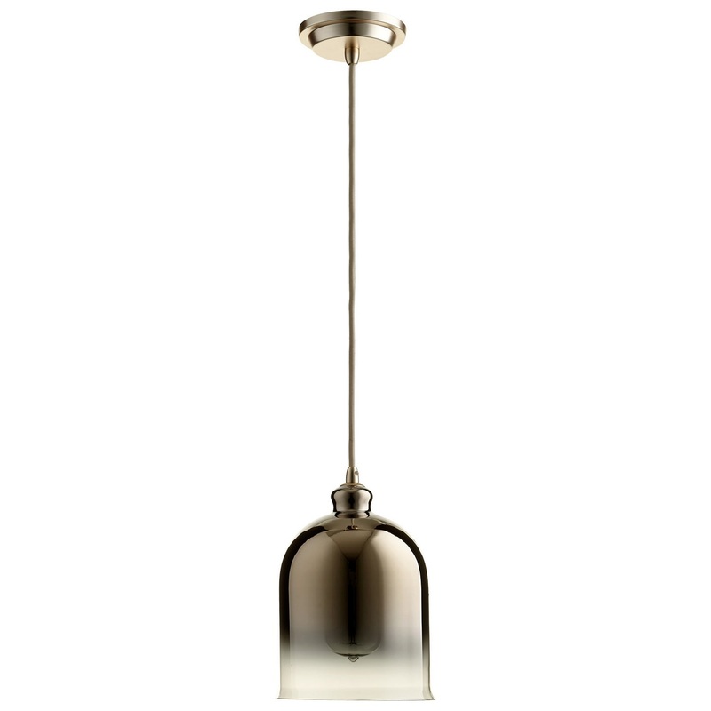 Celia One Light Pendant in Satin Gold