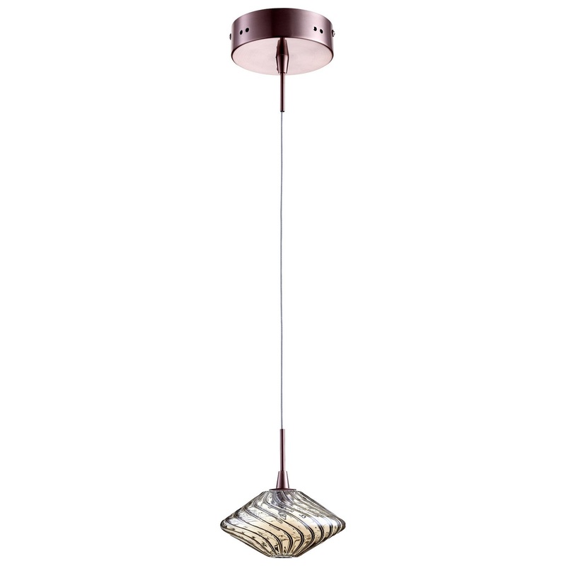 Clive One Light Pendant in Satin Copper
