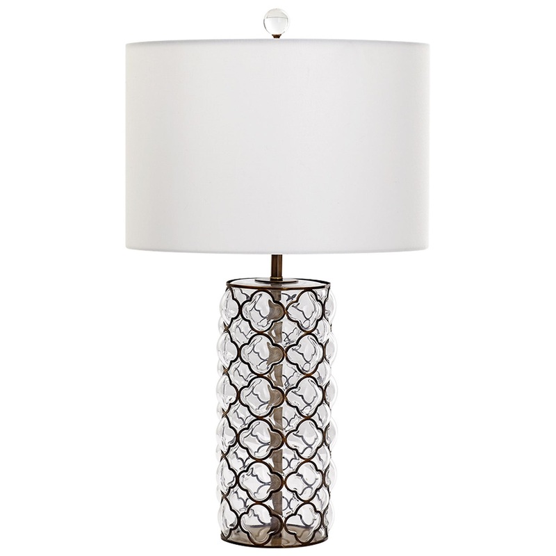 Corsica One Light Table Lamp in Satin Brass
