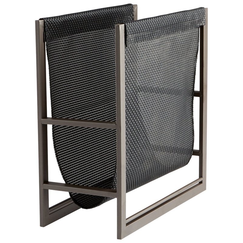 Magazine Rack in Graphite And Black