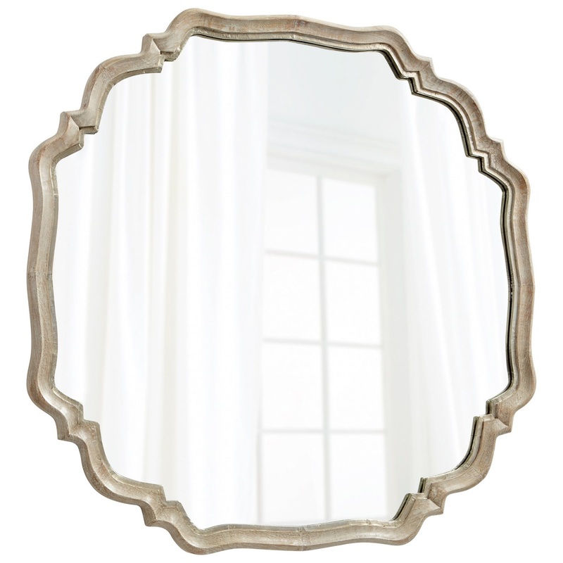 Mirror in White Patina