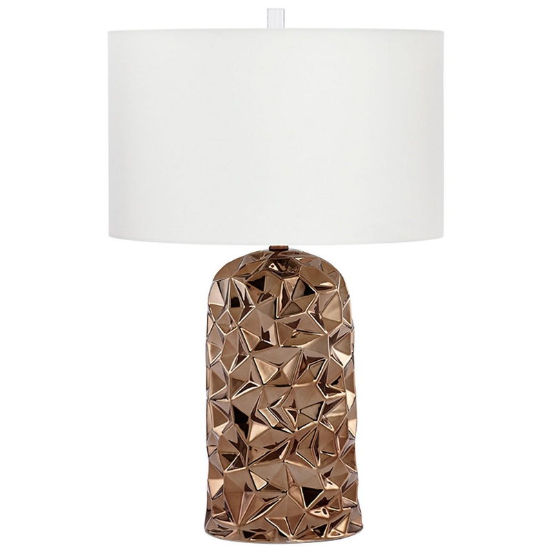 One Light Table Lamp in Bronze