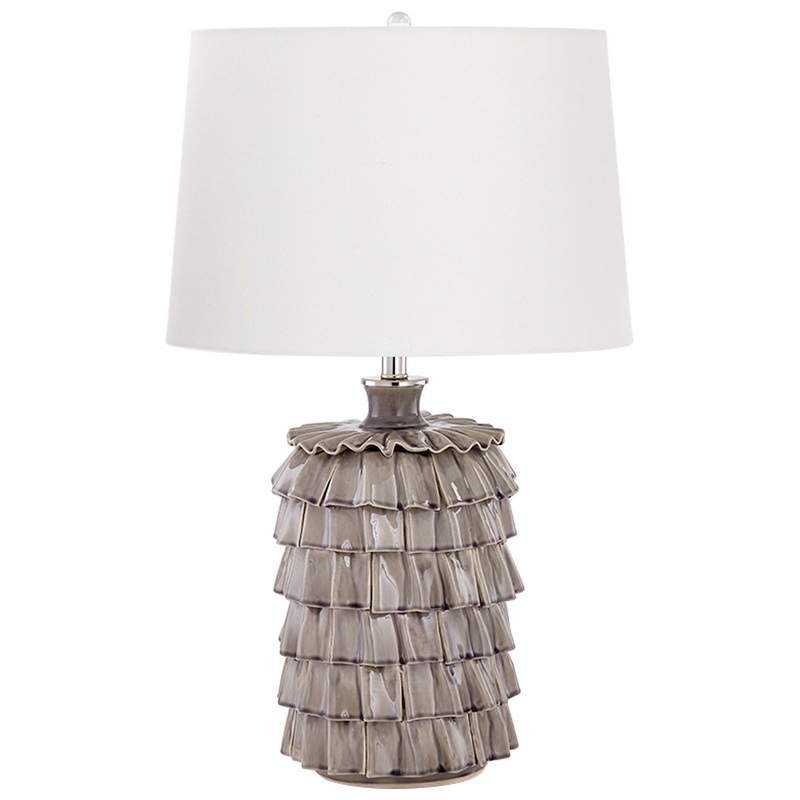 One Light Table Lamp in Nickel