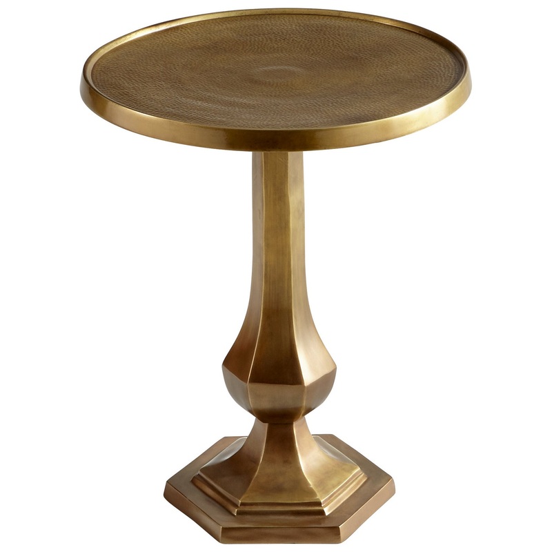 Side Table in Brushed Brass
