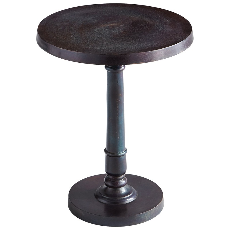 Table in Bronze And Blue