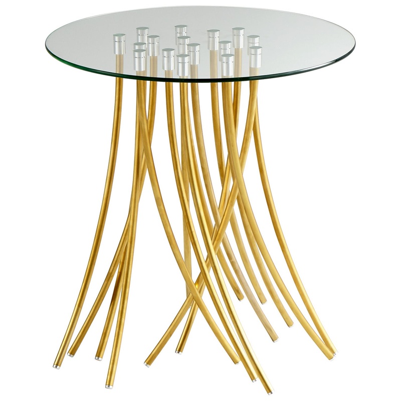 Table in Satin Brass