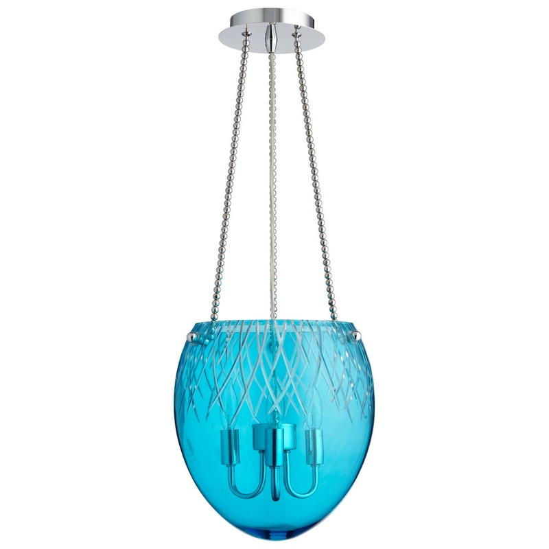 Three Light Pendant in Chrome