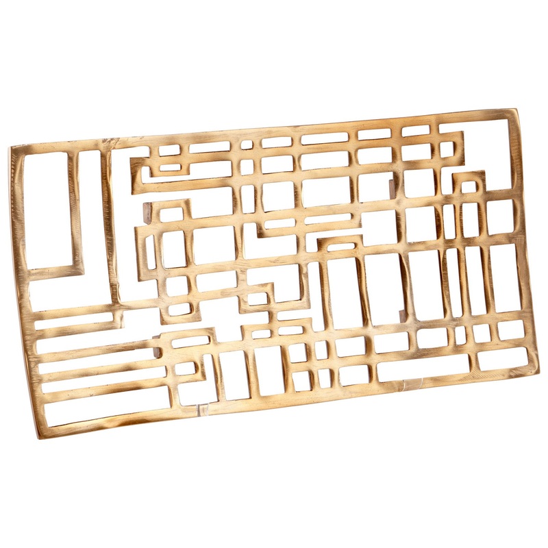 Tray in Antique Brass